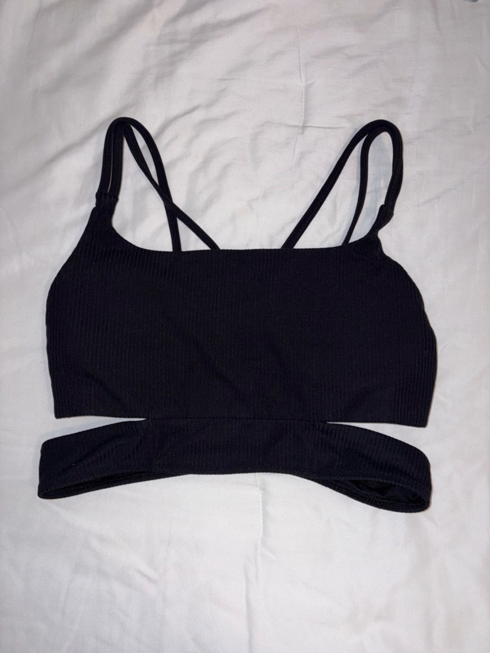 Lululemon Ribbed Black Sports Bra